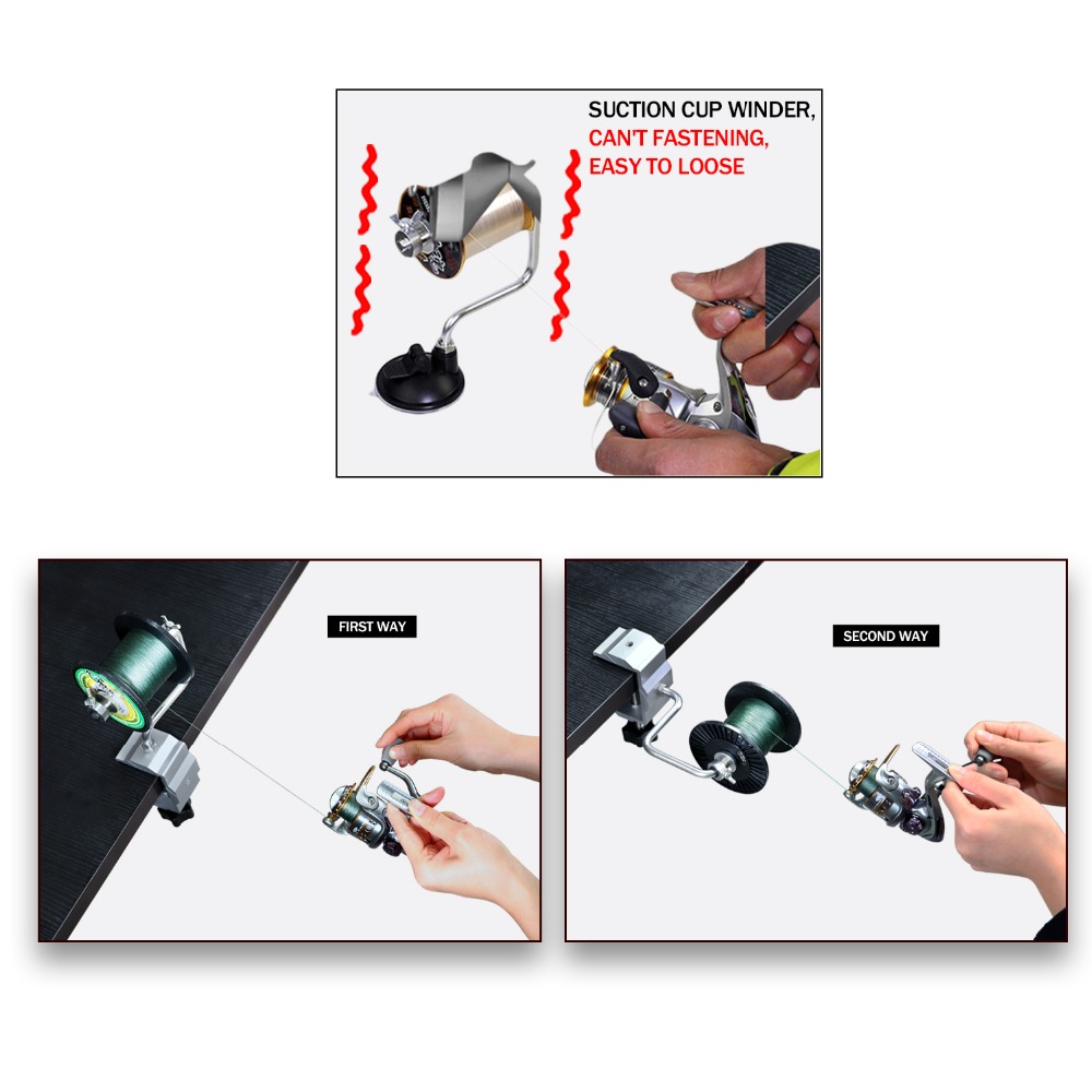 1pcs Portable Aluminum Fishing - Fishing Line Winder incelemesi ve fiyatı