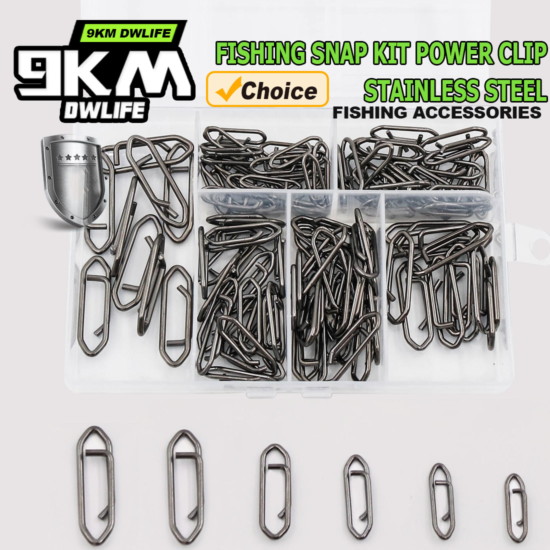 9KM Fishing Snap Kit 110pcs Po - Monofilament Line incelemesi ve fiyatı