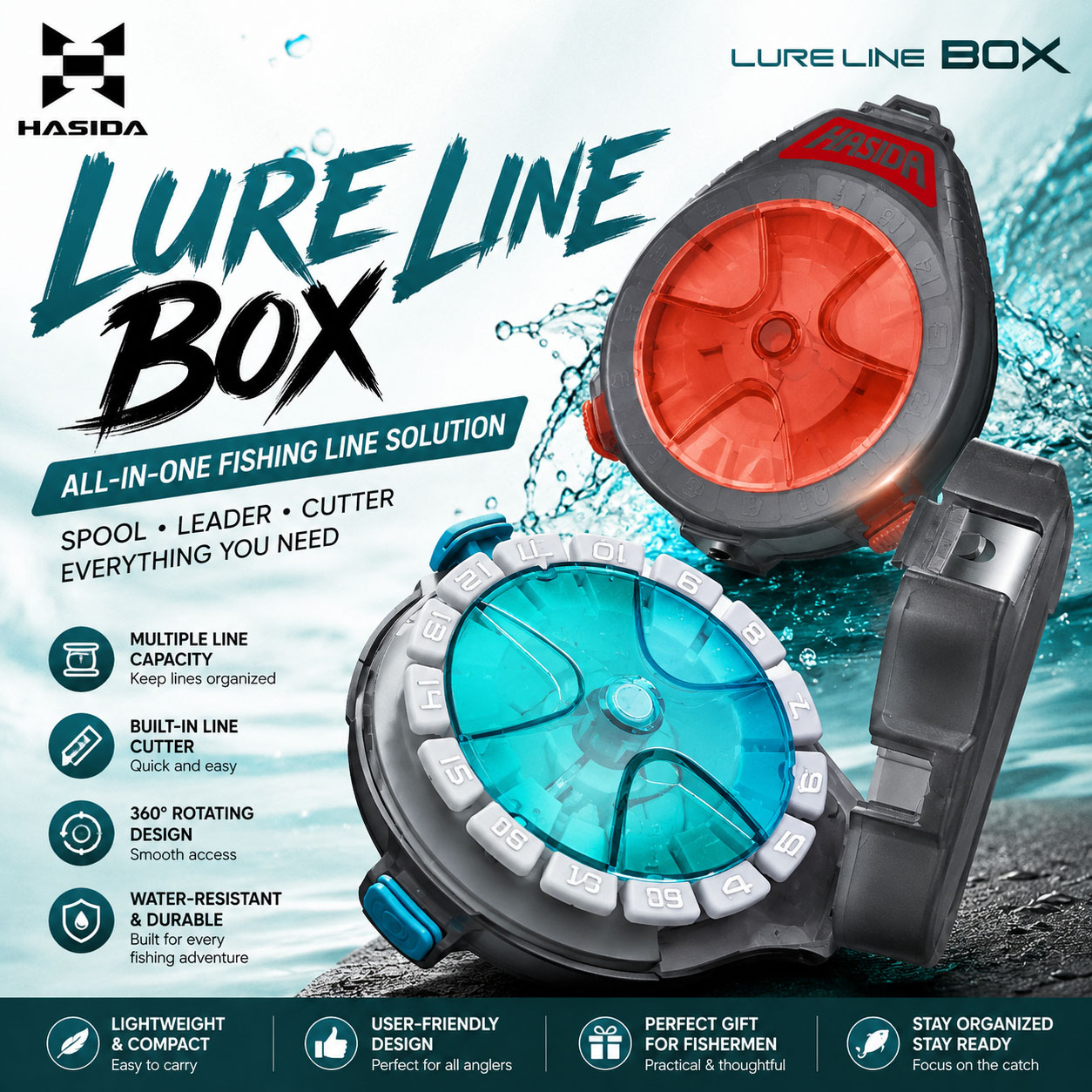 HASIDA Sub Line Box Fishing Ta - Fishing Line Box incelemesi ve fiyatı
