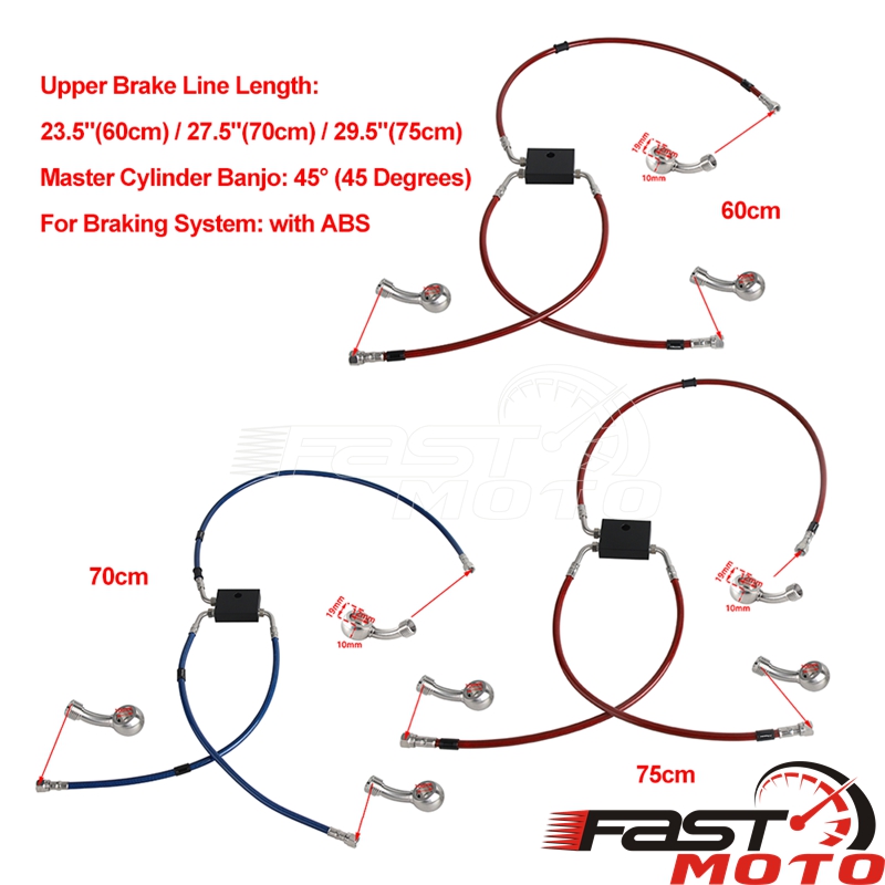 Motorcycle Brake Line Kit ABS  - Braided Line incelemesi ve fiyatı